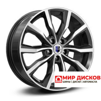 7,5*18 5*112 ET45 66,6 КиК Портер (КС906) Алмаз черный