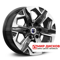 7,5*17 6*139,7 ET25 106,1 КиК Тейт (КС1050) Алмаз черный