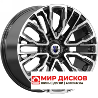 8,5*19 6*139,7 ET38 67,1 КиК Кортес (КС1102) Алмаз черный